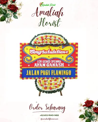 Bunga Papan Congratulation di Sungai Pelunggut